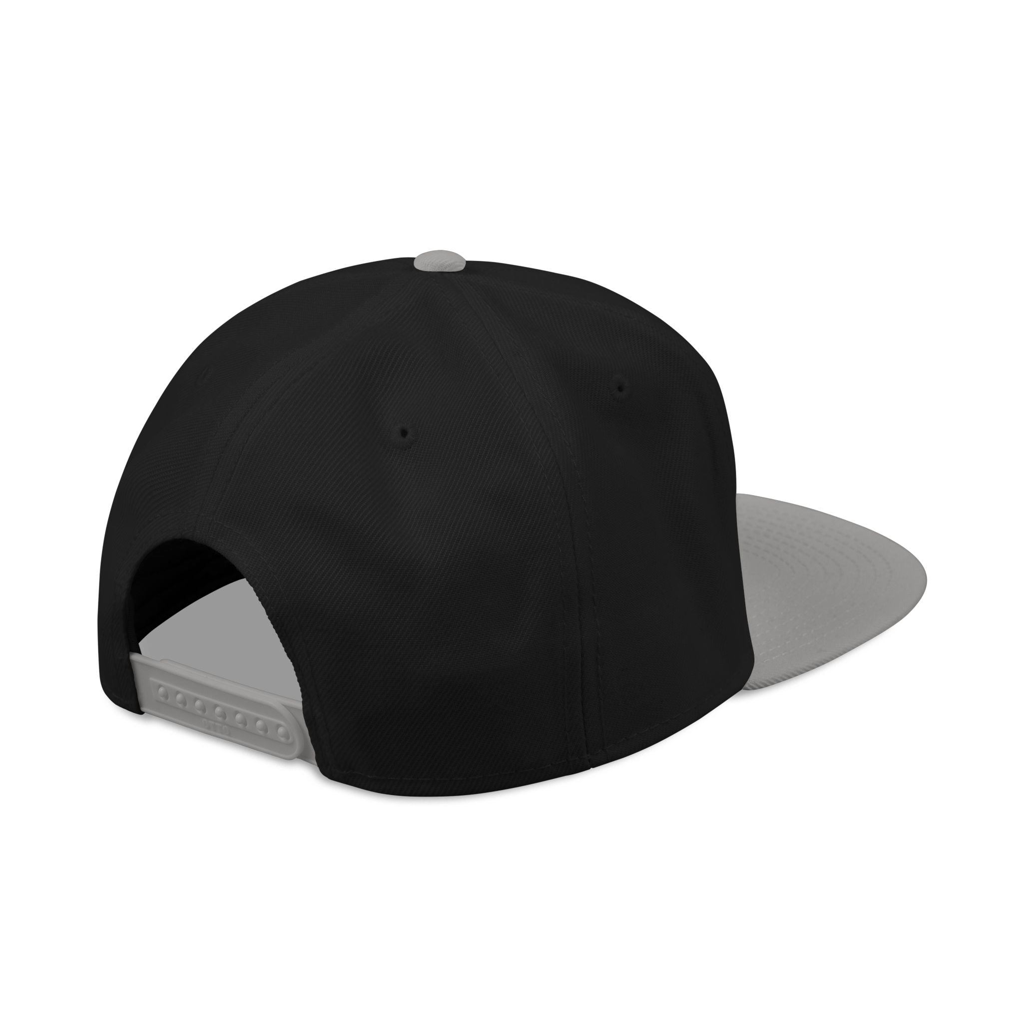 Embroidered Flame Snapback Hat — "Kiss Me" Pixel Fire Design