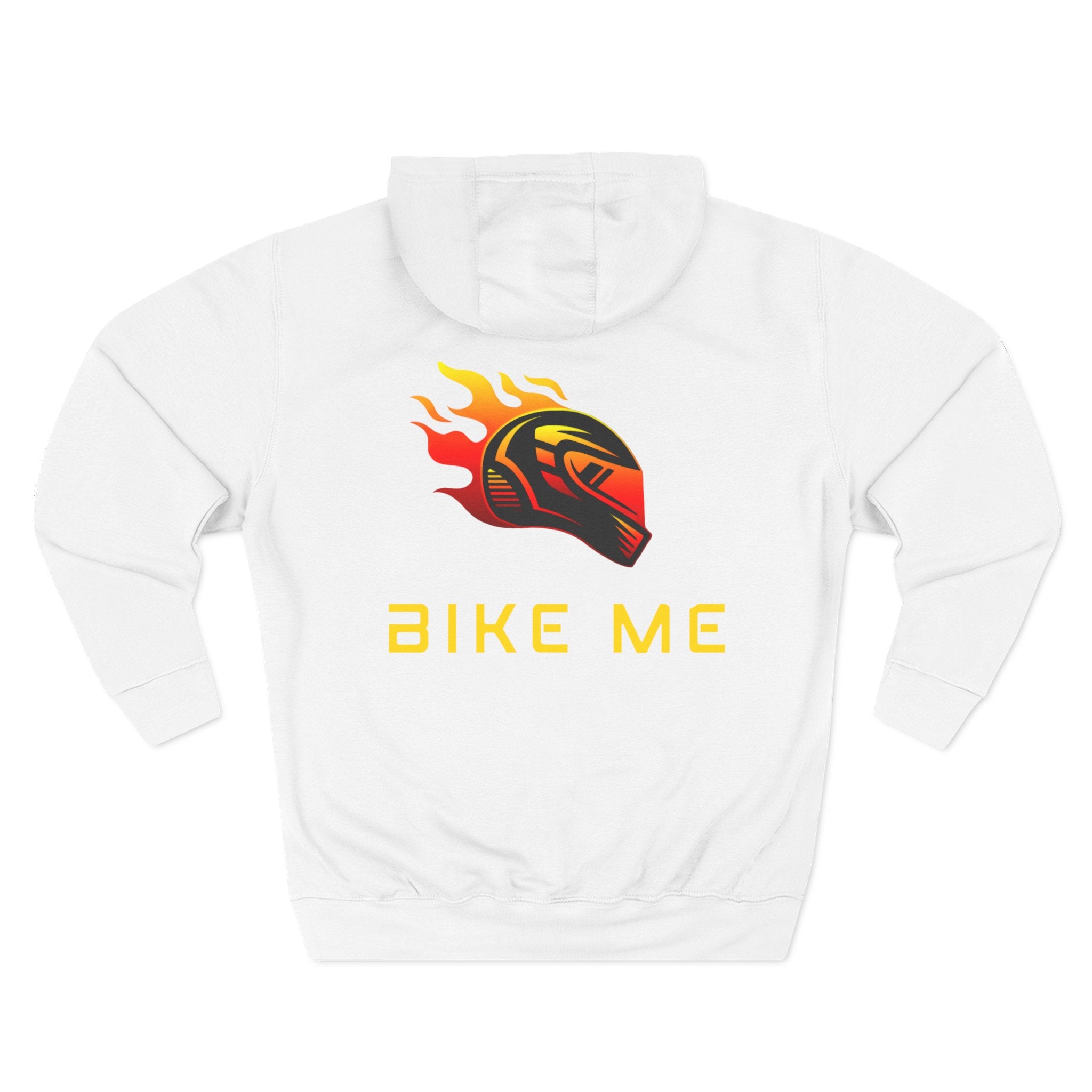 "Bike Me" Flaming Helmet Graphic Hoodie