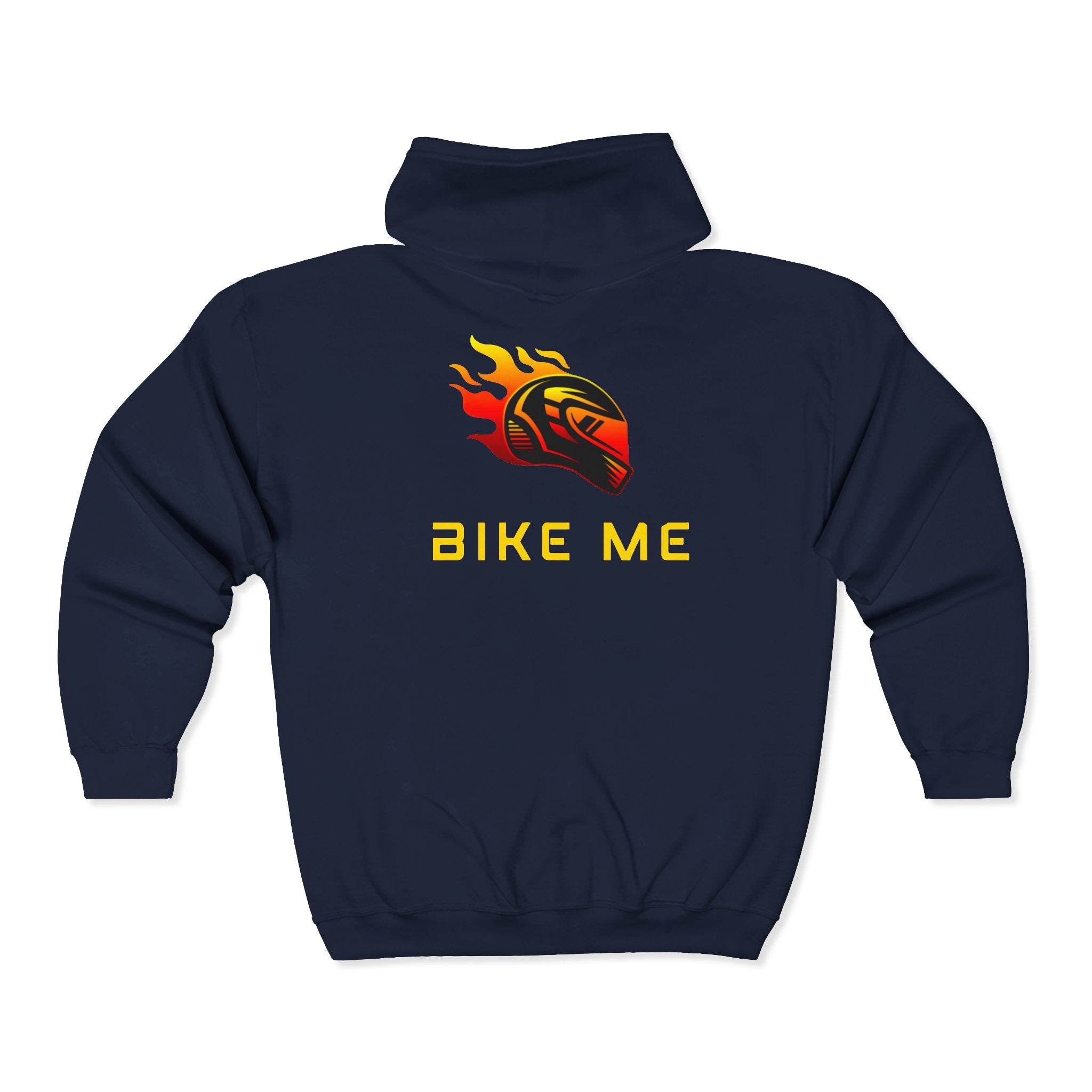 "Bike Me" Graphic Zip-Up Hoodie