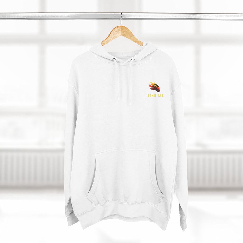 "Bike Me" Flaming Helmet Graphic Hoodie