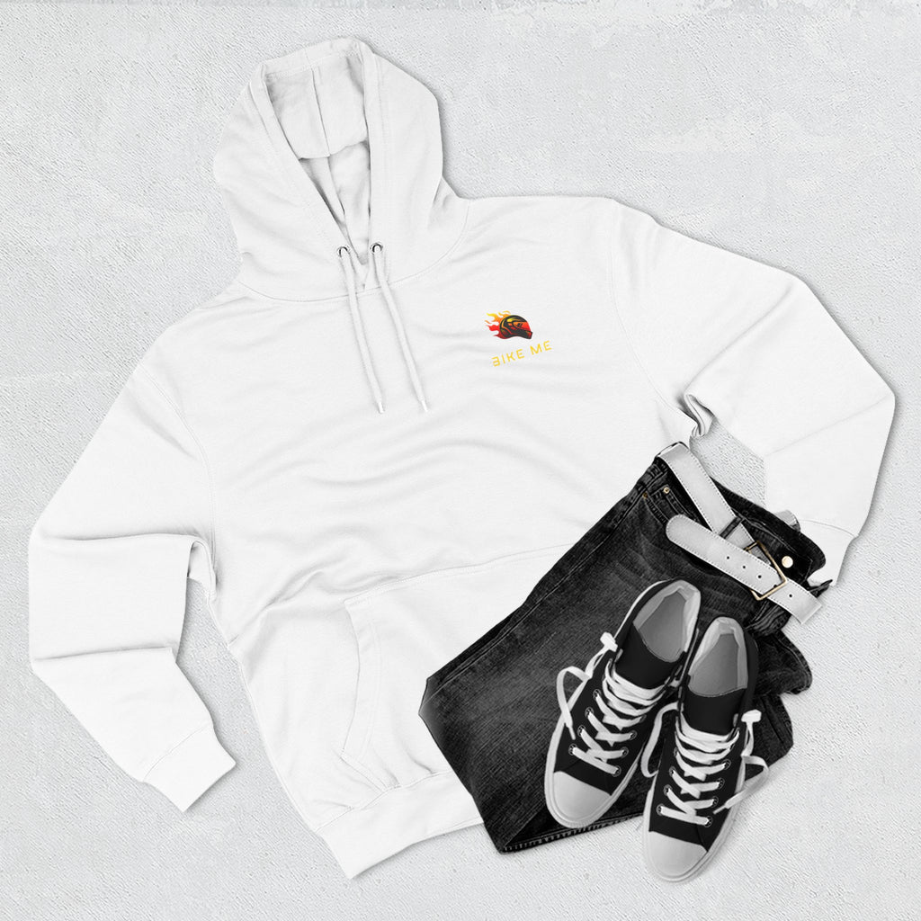 "Bike Me" Flaming Helmet Graphic Hoodie