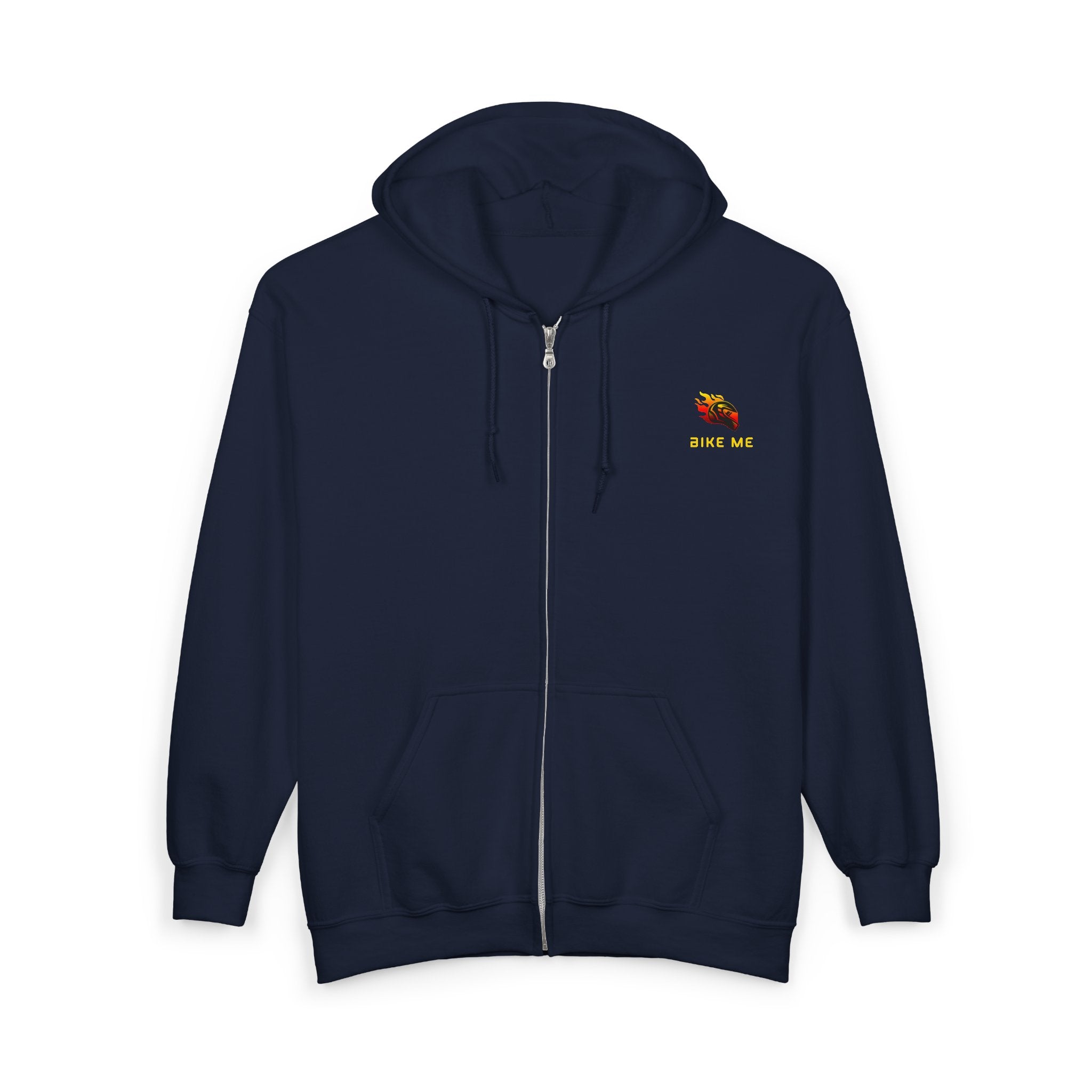 "Bike Me" Graphic Zip-Up Hoodie