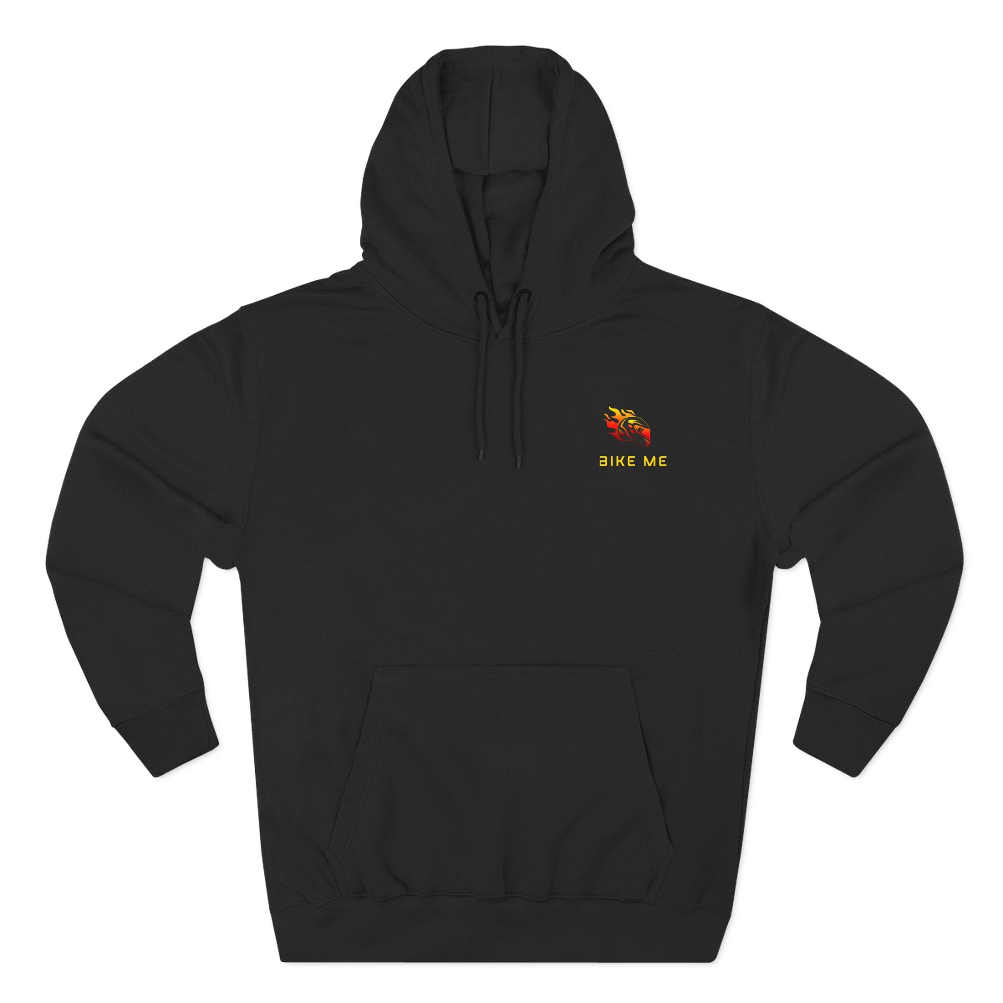 "Bike Me" Flaming Helmet Graphic Hoodie