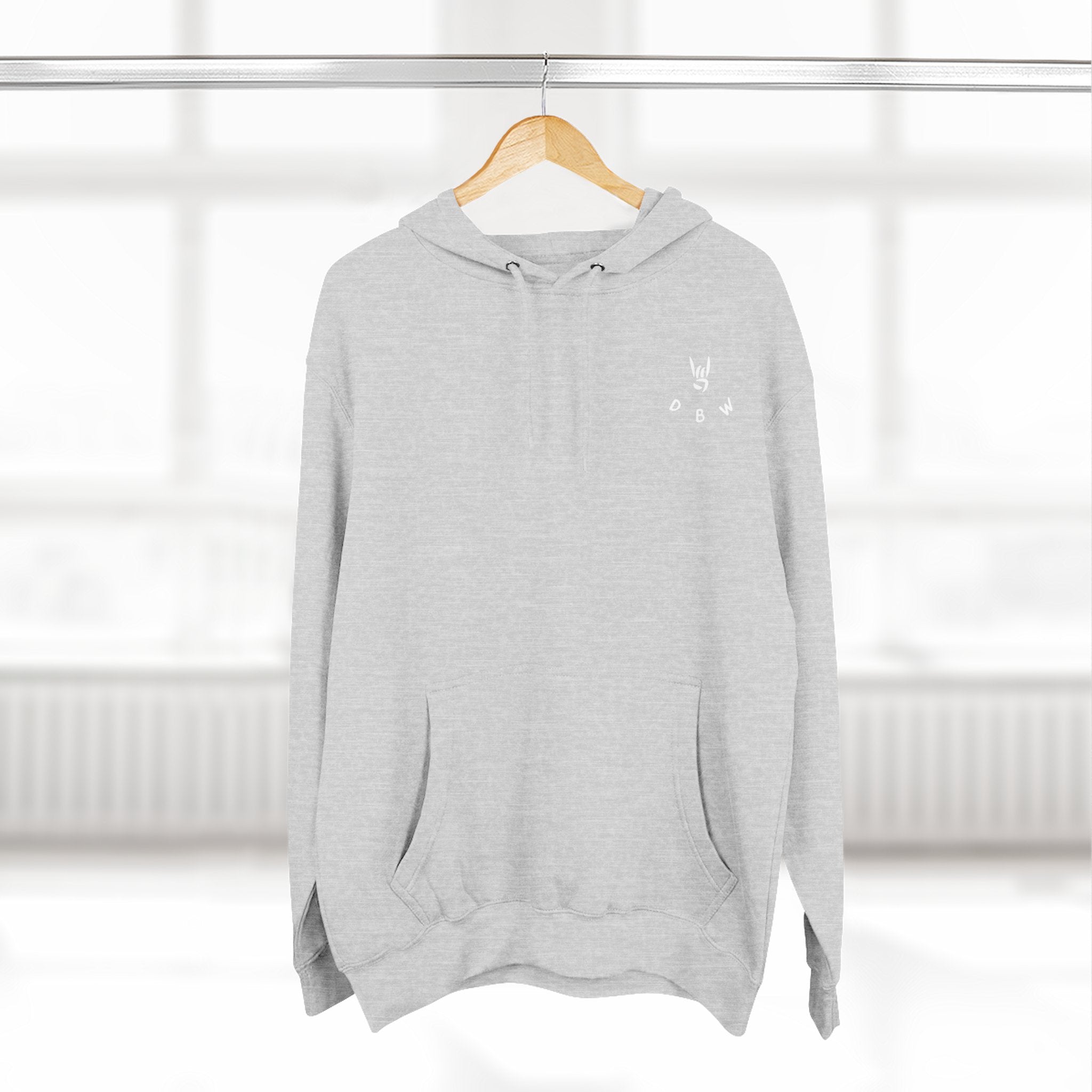 "Don't Be Weird" 3-Panel Fleece Hoodie