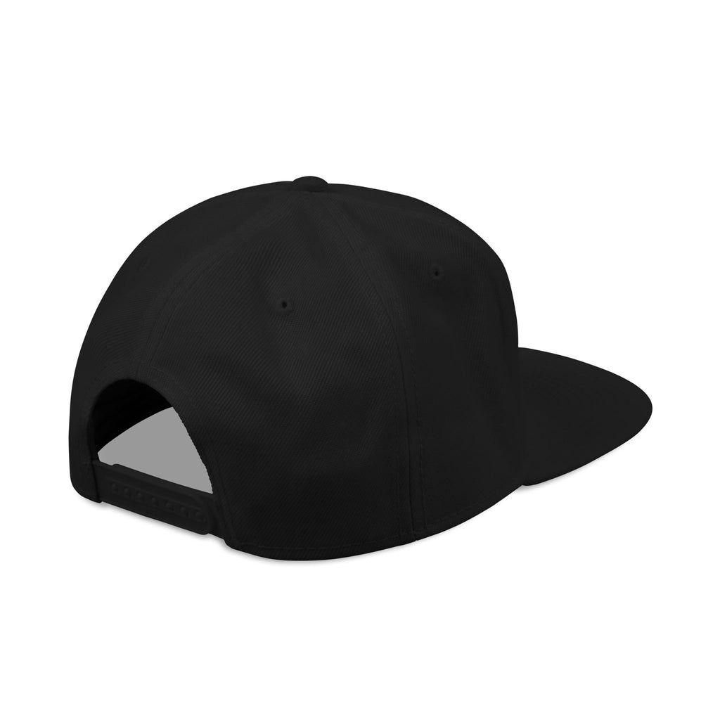 Embroidered Flame Snapback Hat — "Kiss Me" Pixel Fire Design