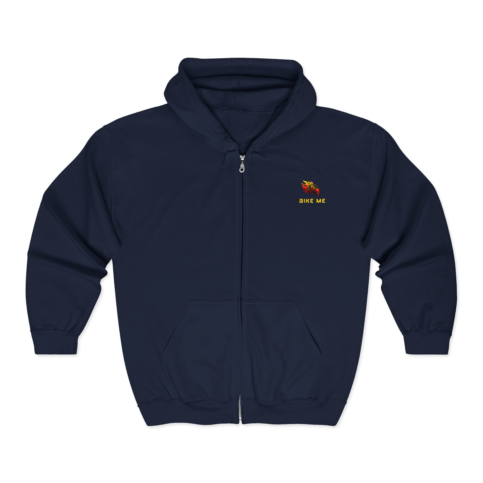 "Bike Me" Graphic Zip-Up Hoodie