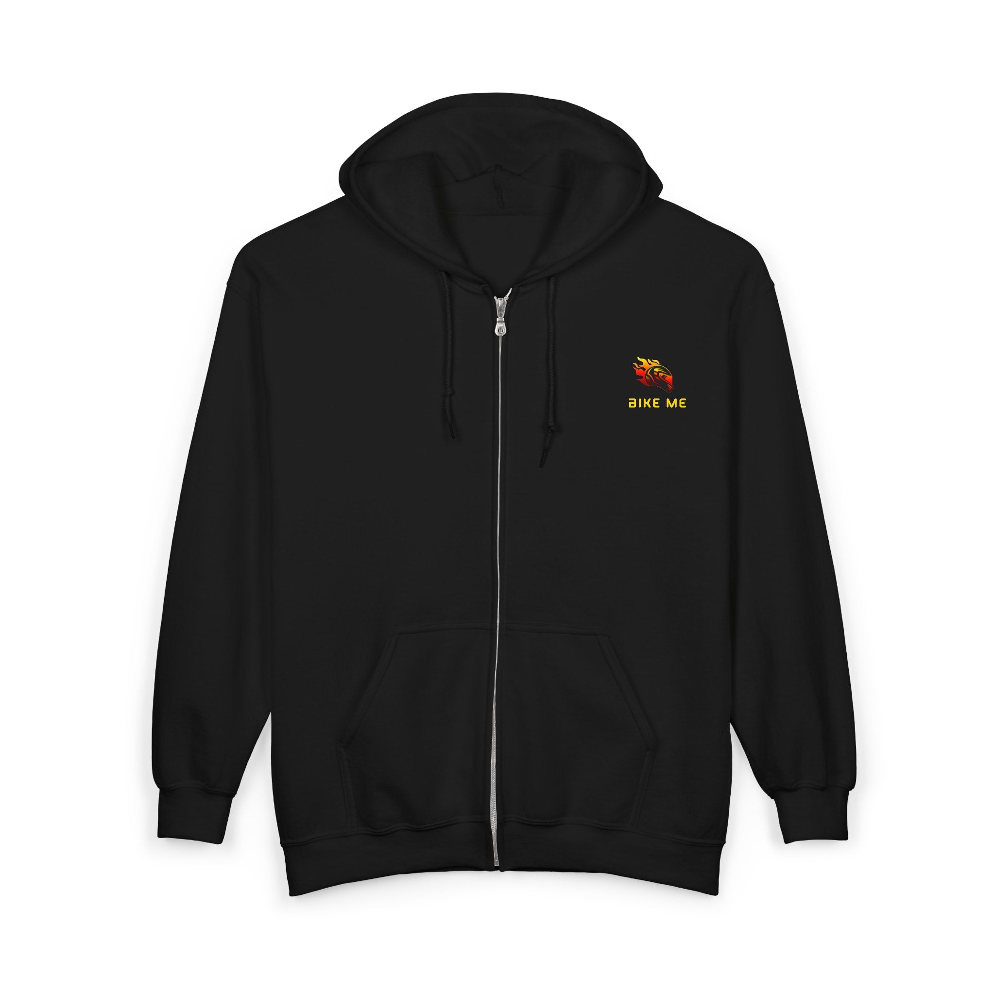 "Bike Me" Graphic Zip-Up Hoodie