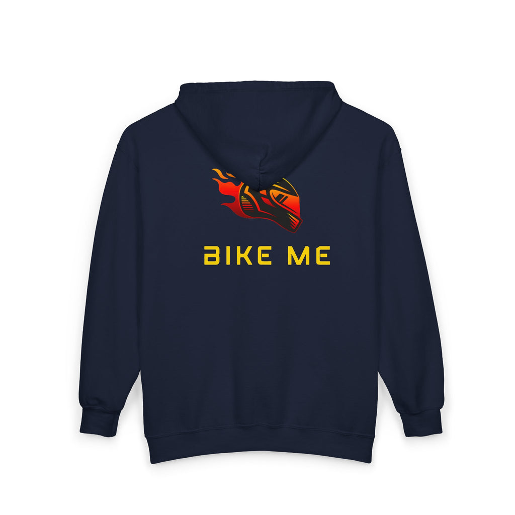 "Bike Me" Graphic Zip-Up Hoodie