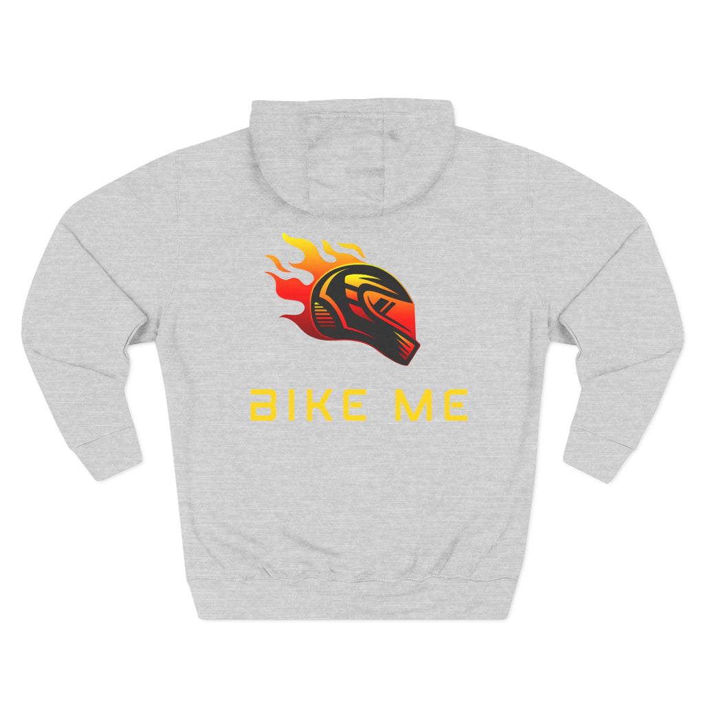"Bike Me" Flaming Helmet Graphic Hoodie