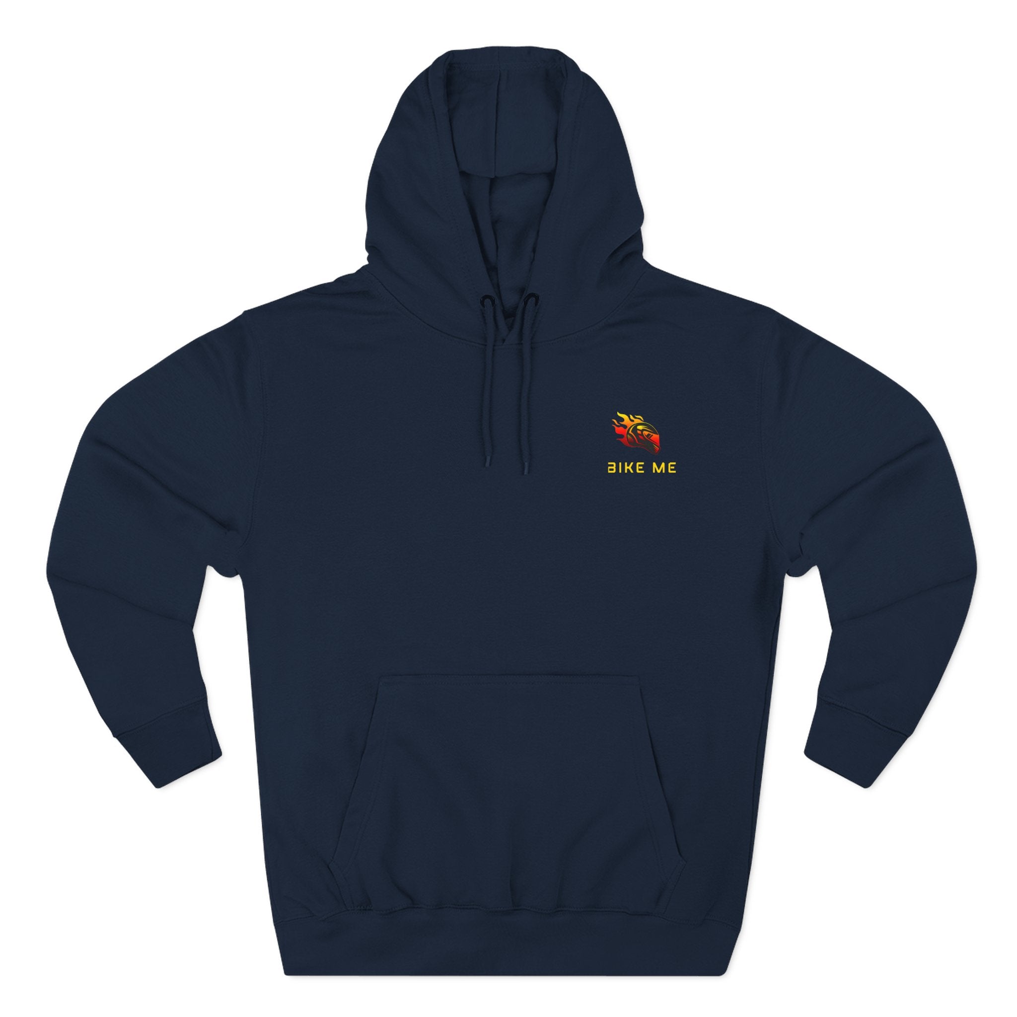 "Bike Me" Flaming Helmet Graphic Hoodie