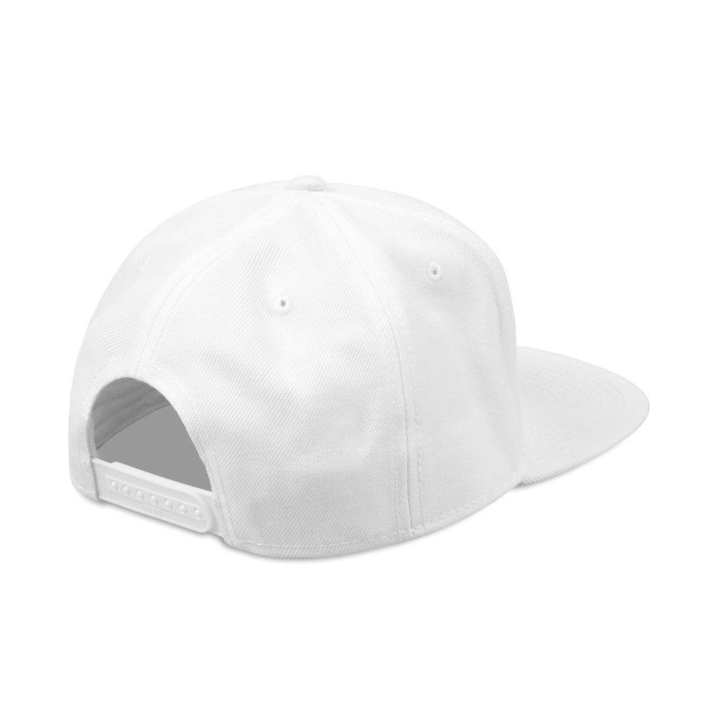 Embroidered Flame Snapback Hat — "Kiss Me" Pixel Fire Design