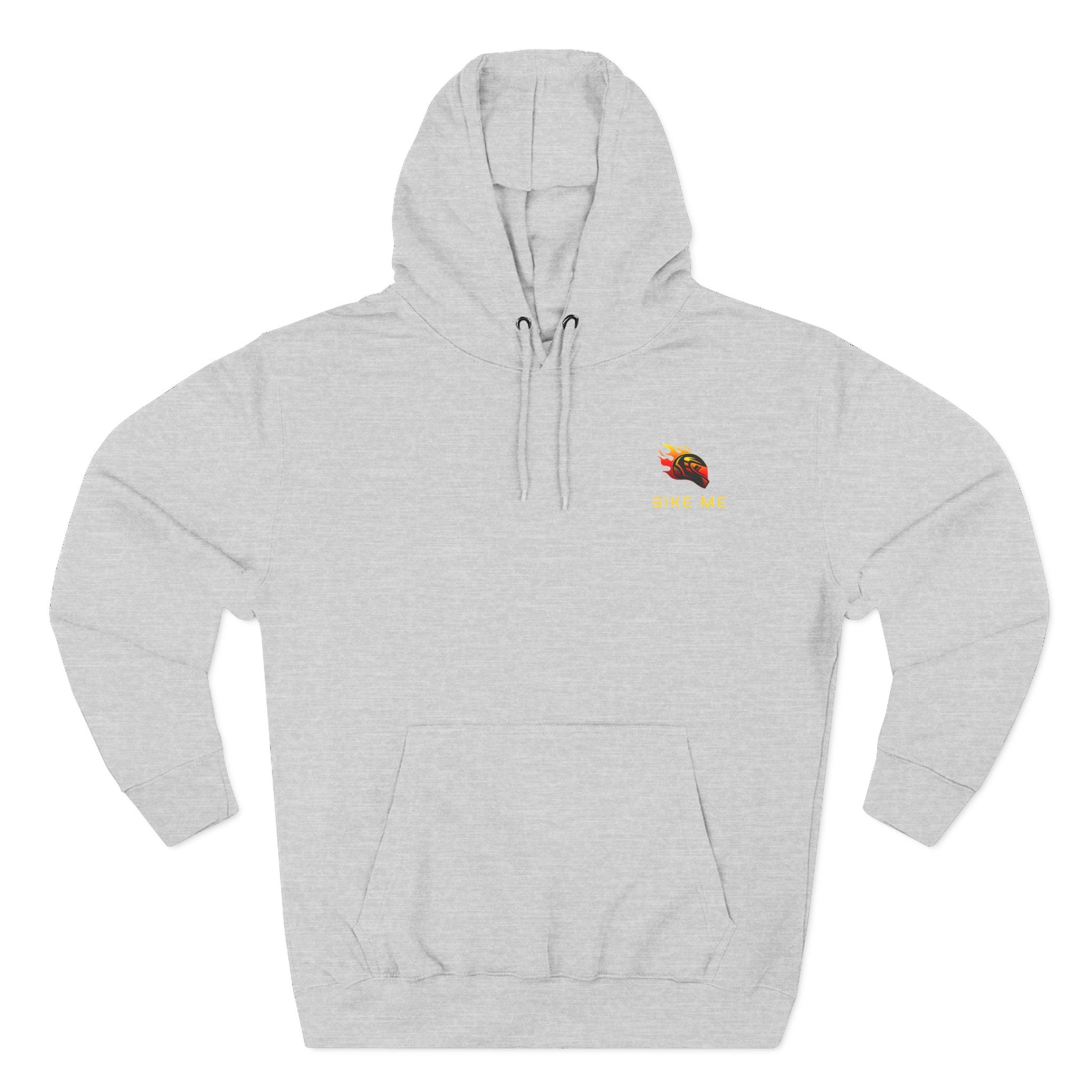 "Bike Me" Flaming Helmet Graphic Hoodie