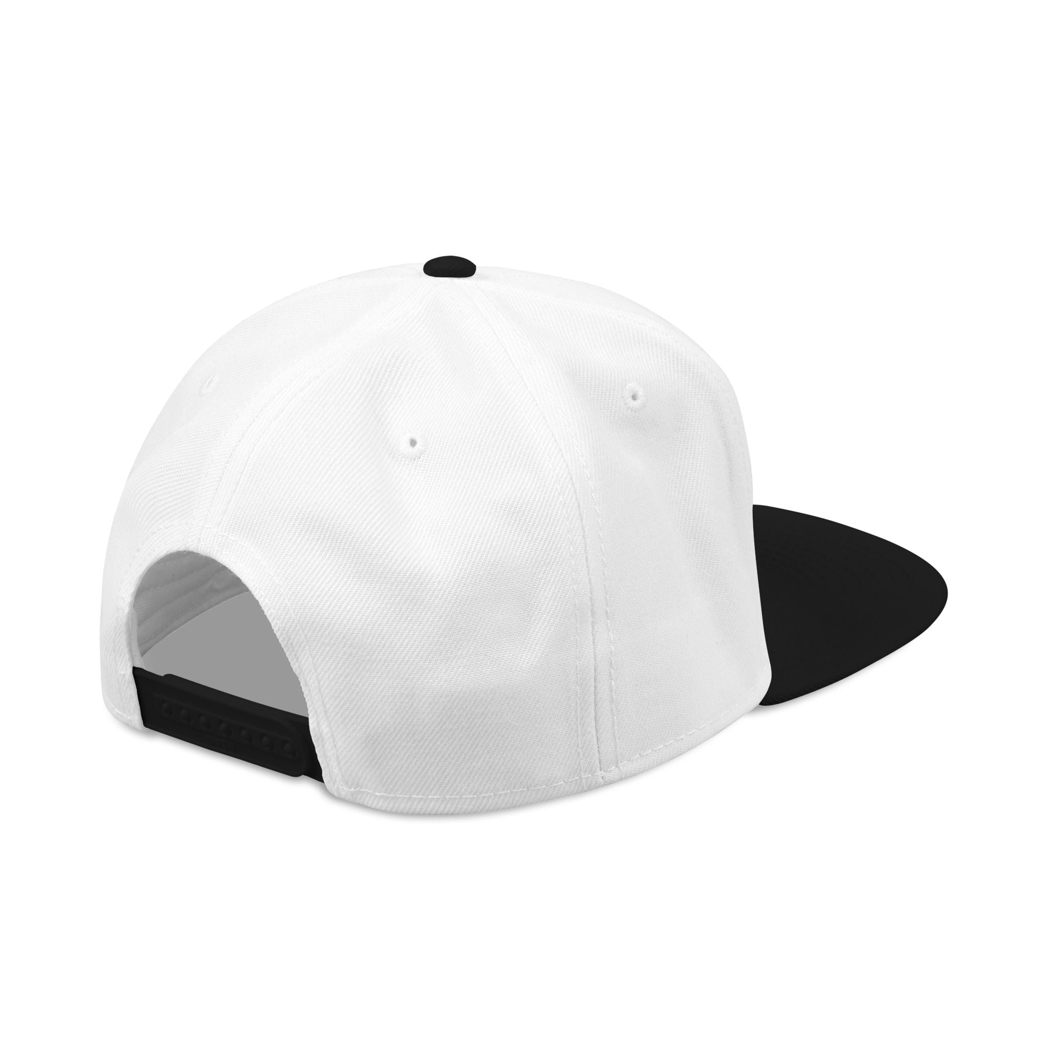 Embroidered Flame Snapback Hat — "Kiss Me" Pixel Fire Design