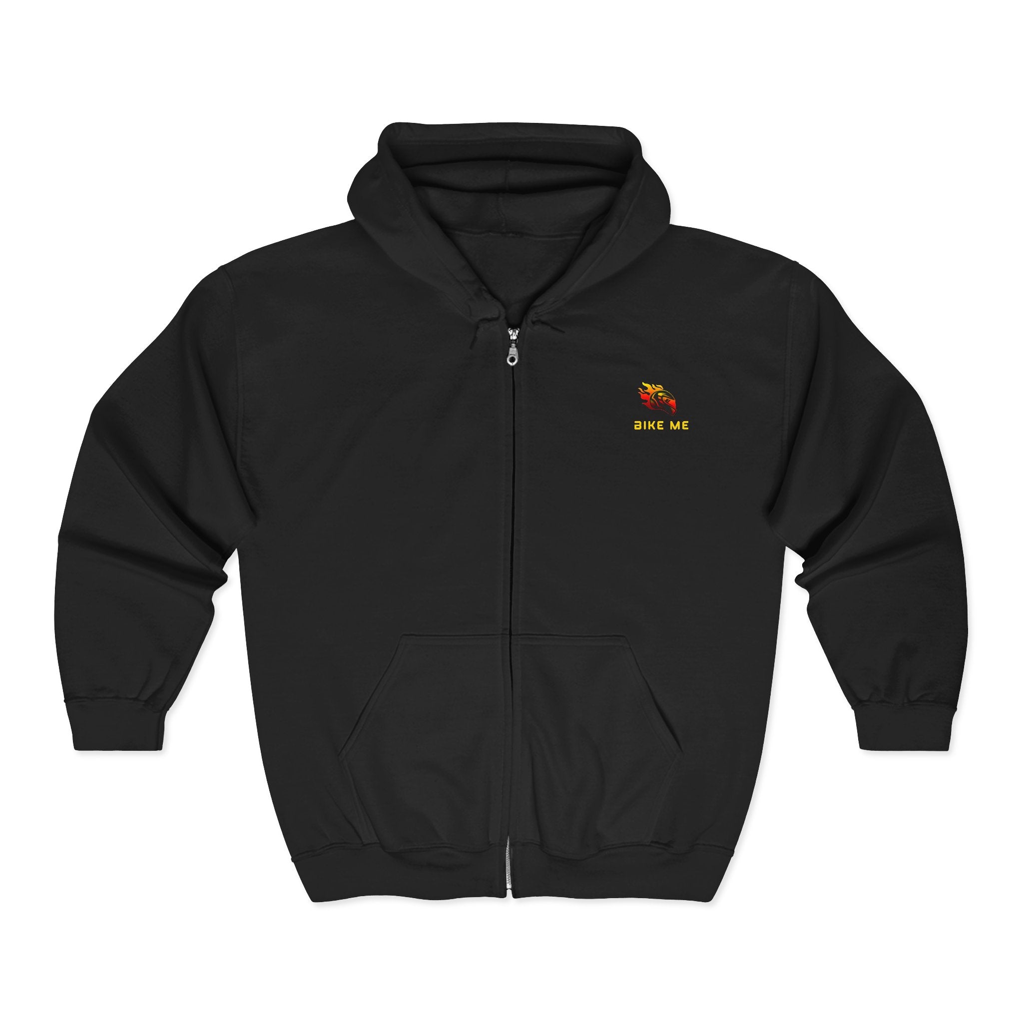 "Bike Me" Graphic Zip-Up Hoodie