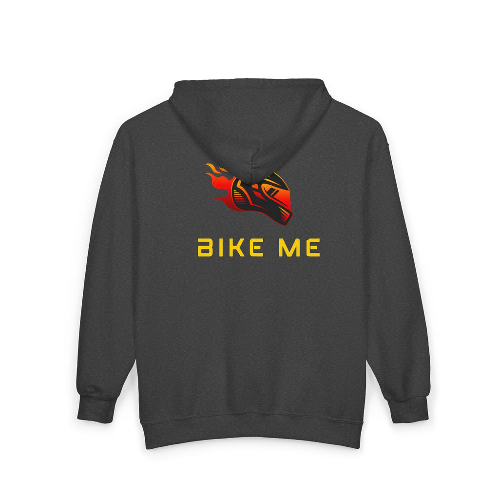 "Bike Me" Graphic Zip-Up Hoodie