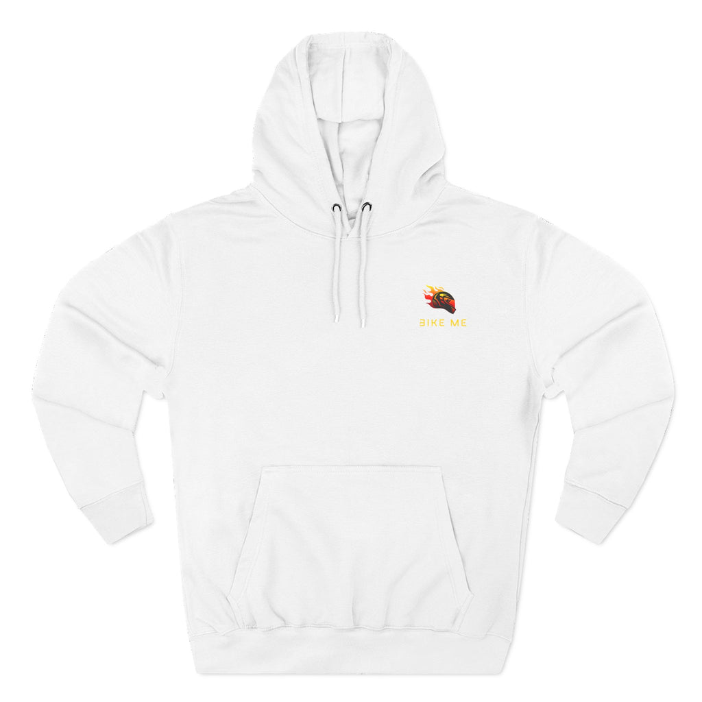 "Bike Me" Flaming Helmet Graphic Hoodie