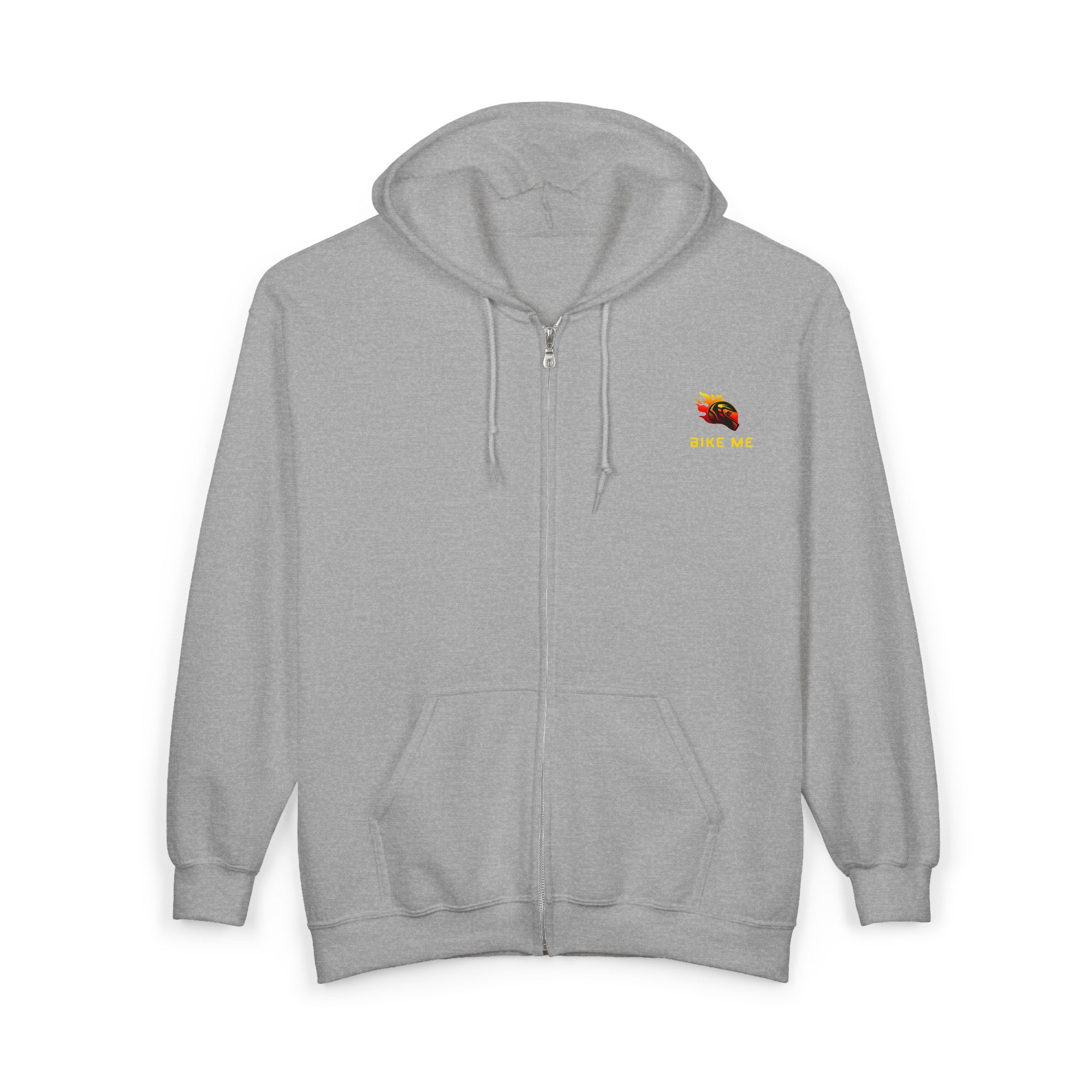 "Bike Me" Graphic Zip-Up Hoodie